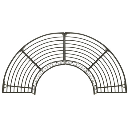 Steel Garden Half Round Tree Bench, 160 cm - Elegant & Durable