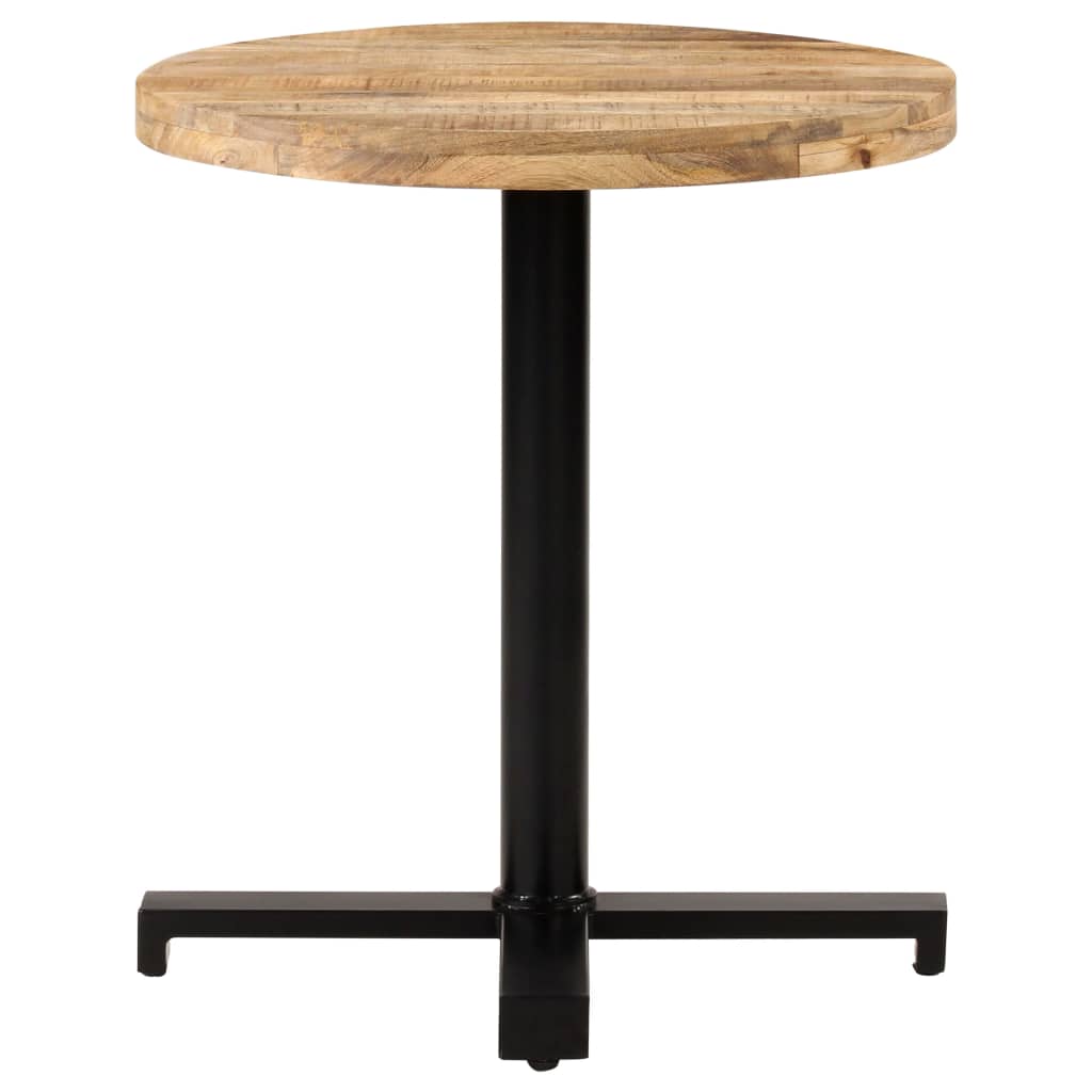 Round Bistro Table Ø70x75 cm - Rustic Mango Wood Design