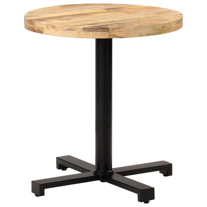 Round Bistro Table Ø70x75 cm - Rustic Mango Wood Design