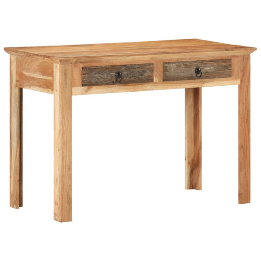 Solid Reclaimed Wood Desk 110x50x75 cm - Eco-Friendly Design