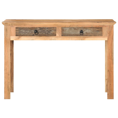 Solid Reclaimed Wood Desk 110x50x75 cm - Eco-Friendly Design