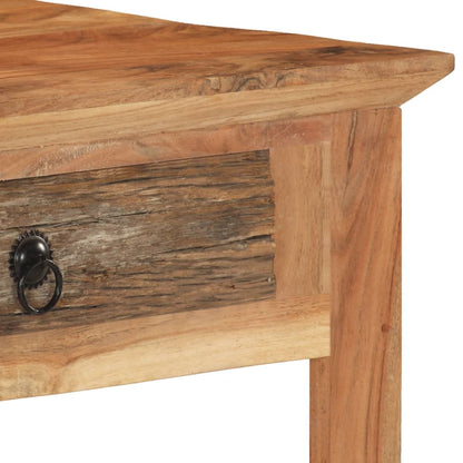 Solid Reclaimed Wood Desk 110x50x75 cm - Eco-Friendly Design
