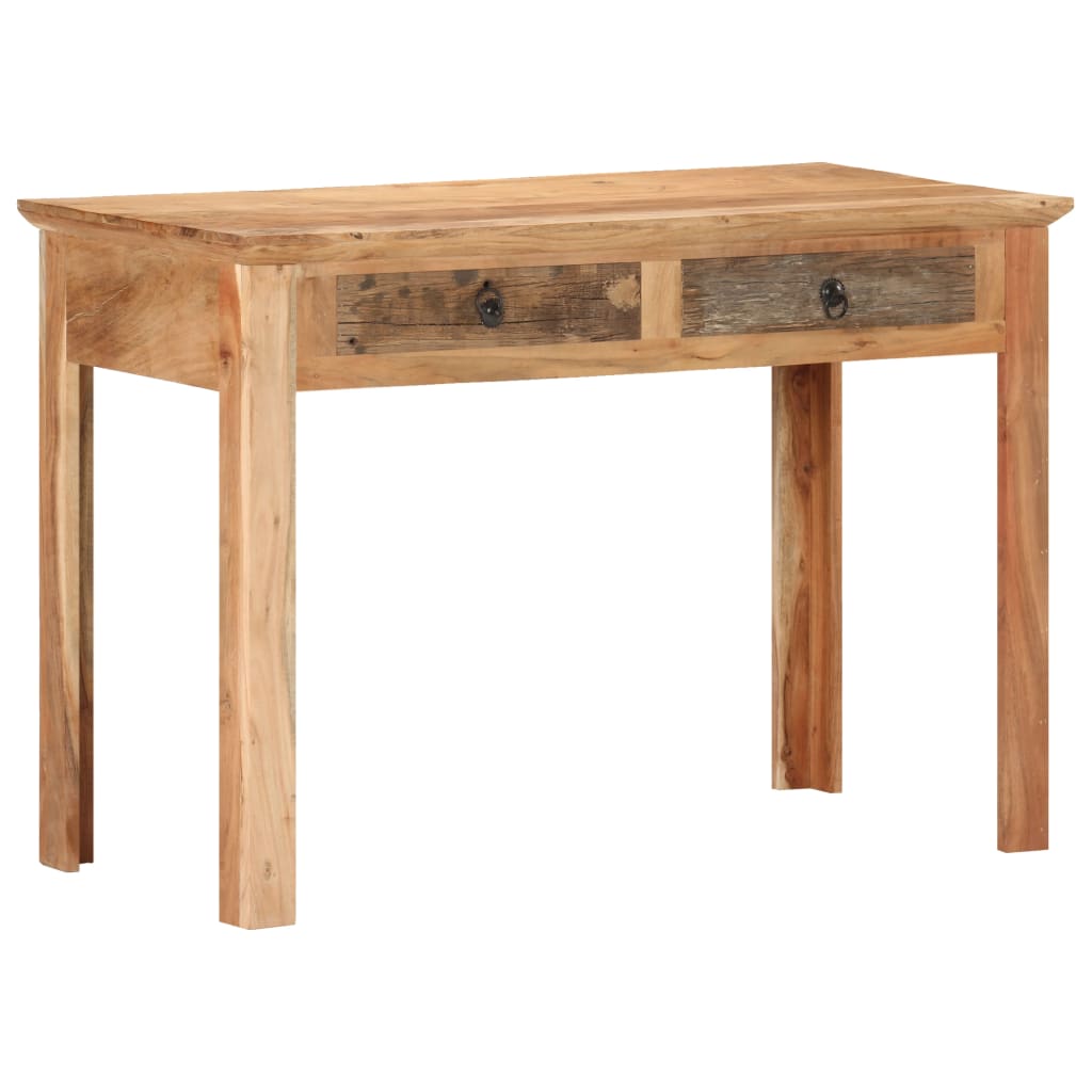 Solid Reclaimed Wood Desk 110x50x75 cm - Eco-Friendly Design