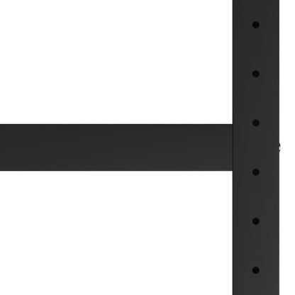 Sturdy Black & Red Metal Workbench Frame, 120x57x79 cm