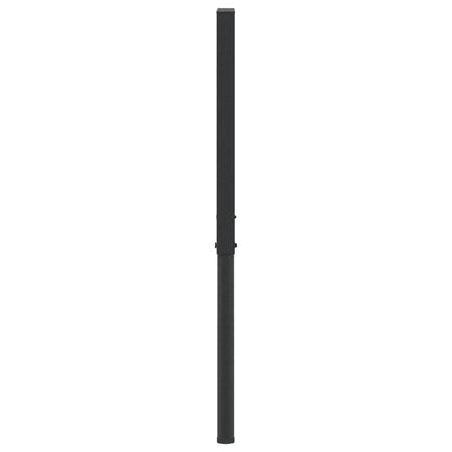 Black Metal Adjustable Work Bench Frames 2 Pcs, 55x(69-95.5) cm