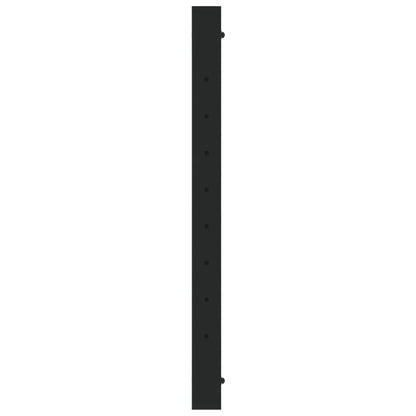 Black Metal Adjustable Work Bench Frames 2 Pcs, 55x(69-95.5) cm