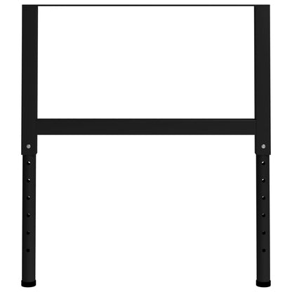 Adjustable Metal Workbench Frames, 2pc Black, 85x(69-95.5)cm