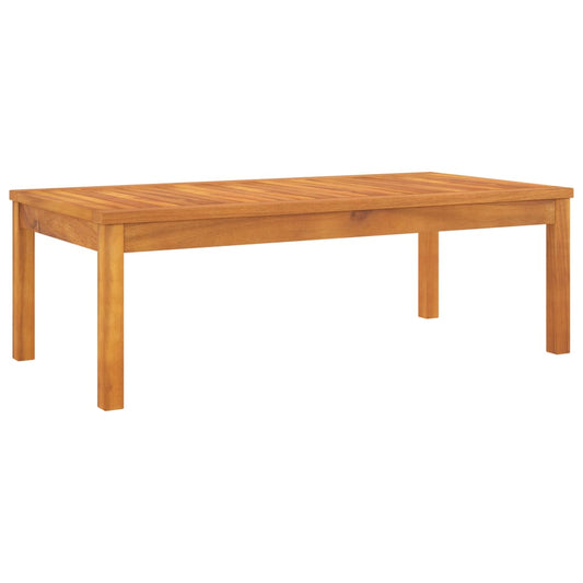 Solid Acacia Wood Coffee Table 100x50x33 cm - Rustic Charm