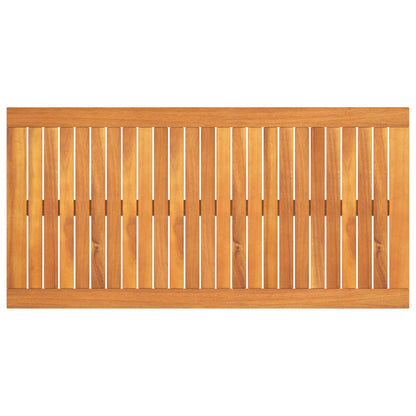 Solid Acacia Wood Coffee Table 100x50x33 cm - Rustic Charm