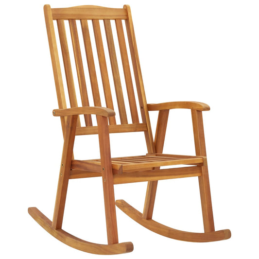 Acacia Wood Rocking Chair - Durable & Stylish Seating Solution