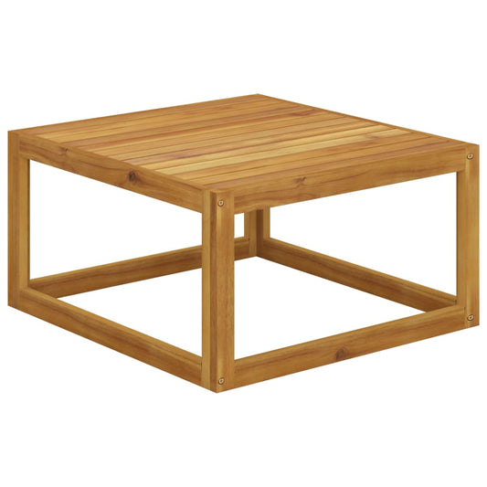 Solid Acacia Wood Coffee Table 68x68x29 cm - Natural Finish
