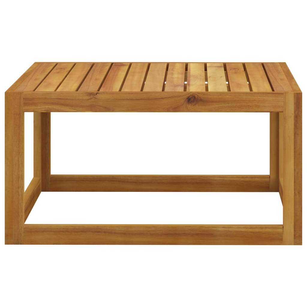 Solid Acacia Wood Coffee Table 68x68x29 cm - Natural Finish