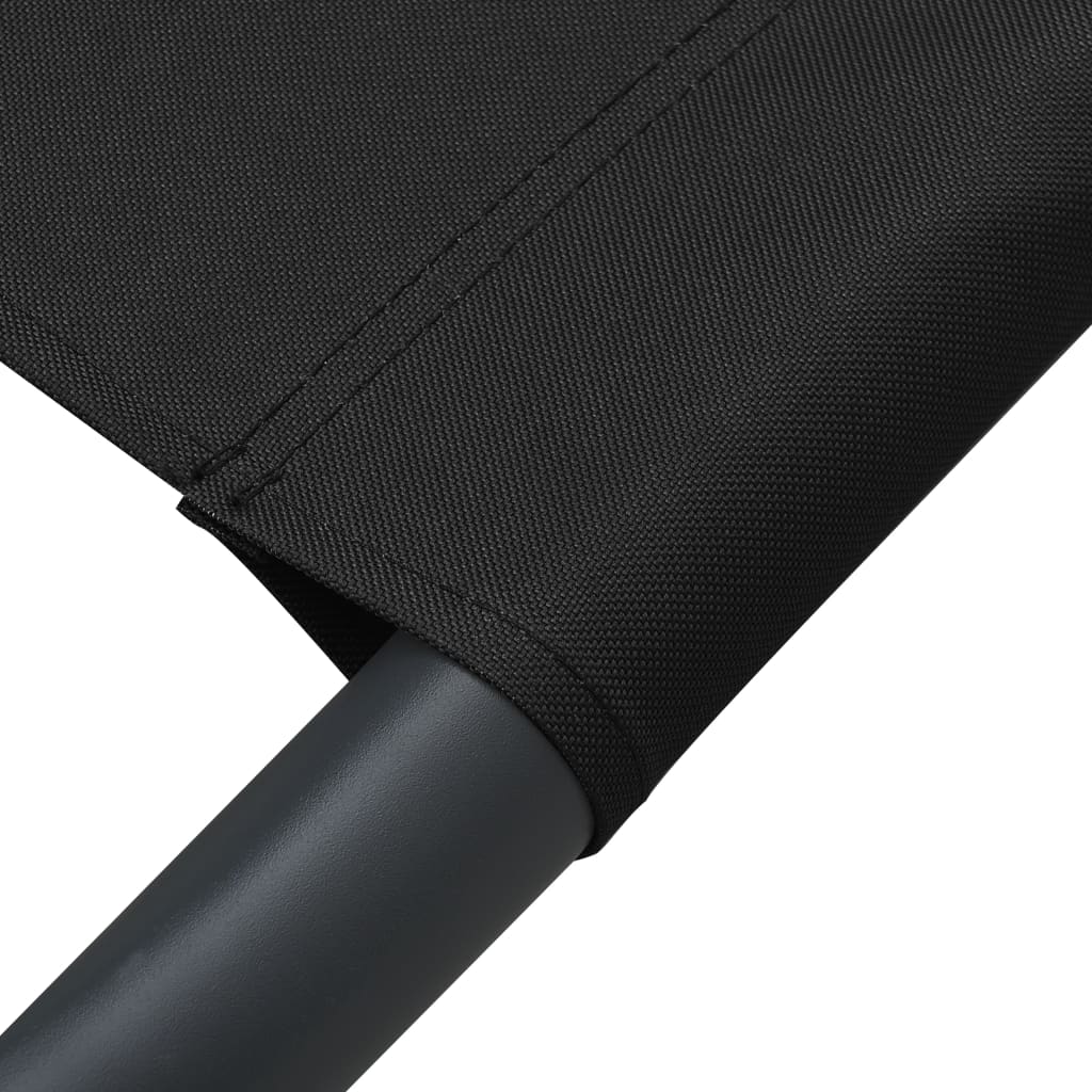 Black Outdoor Lounge Bed with Canopy - Stylish & Comfortable