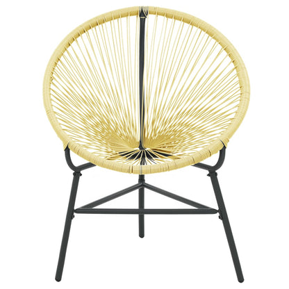 Beige Poly Rattan Garden Acapulco Chair - Stylish & Durable Seating