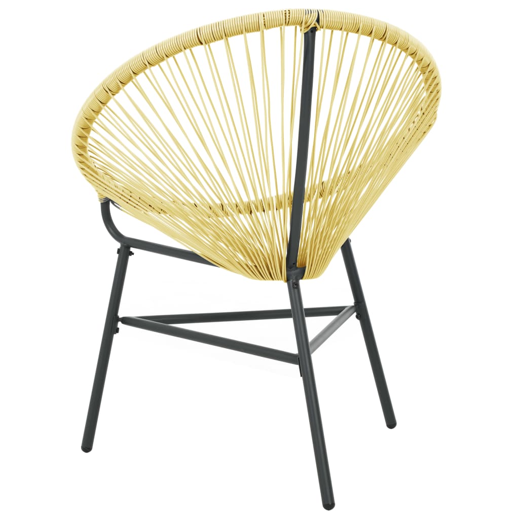 Beige Poly Rattan Garden Acapulco Chair - Stylish & Durable Seating