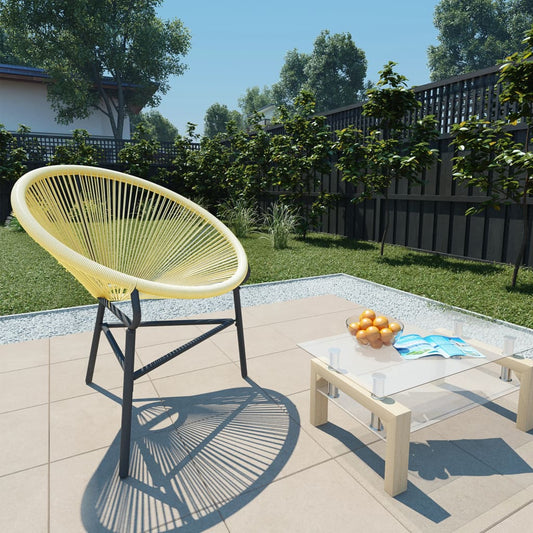 Beige Poly Rattan Garden Acapulco Chair - Stylish & Durable Seating
