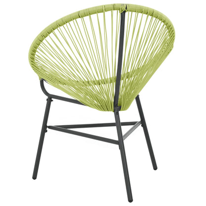 Green Poly Rattan Garden Acapulco Chair - Stylish & Durable Seating
