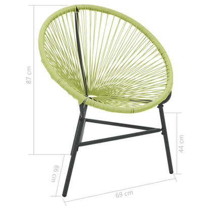 Green Poly Rattan Garden Acapulco Chair - Stylish & Durable Seating
