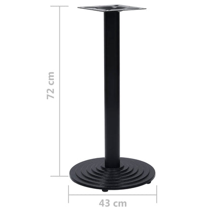 Black Cast Iron Bistro Table Leg Ø43x72 cm