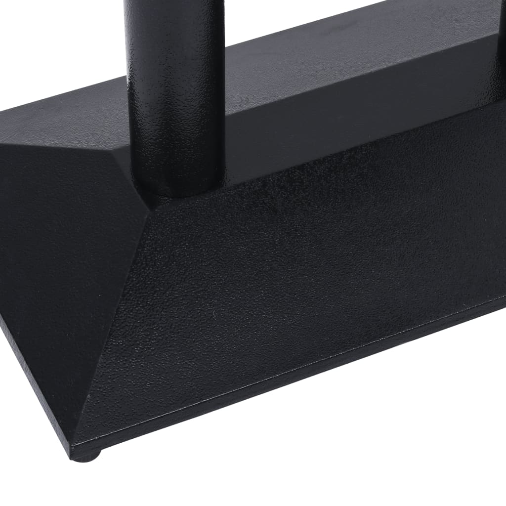 Black Cast Iron Bistro Table Leg, 70x40x72 cm