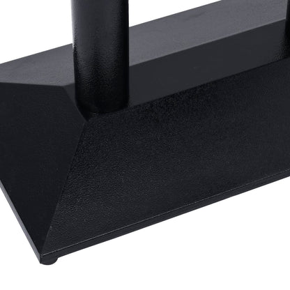 Black Cast Iron Bistro Table Leg, 70x40x72 cm