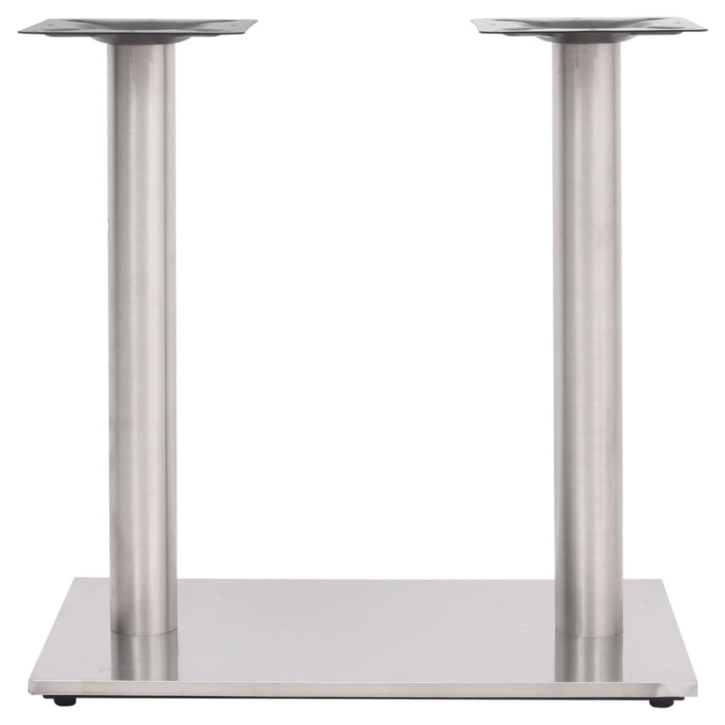 Silver Stainless Steel Bistro Table Leg 70x40x72 cm