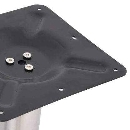 Silver Stainless Steel Bistro Table Leg 70x40x72 cm