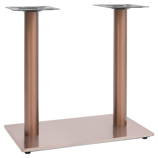 Brass Bistro Table Leg - 70x40x72 cm Stainless Steel Frame