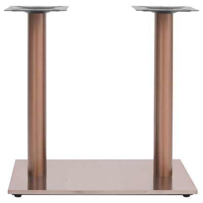 Brass Bistro Table Leg - 70x40x72 cm Stainless Steel Frame