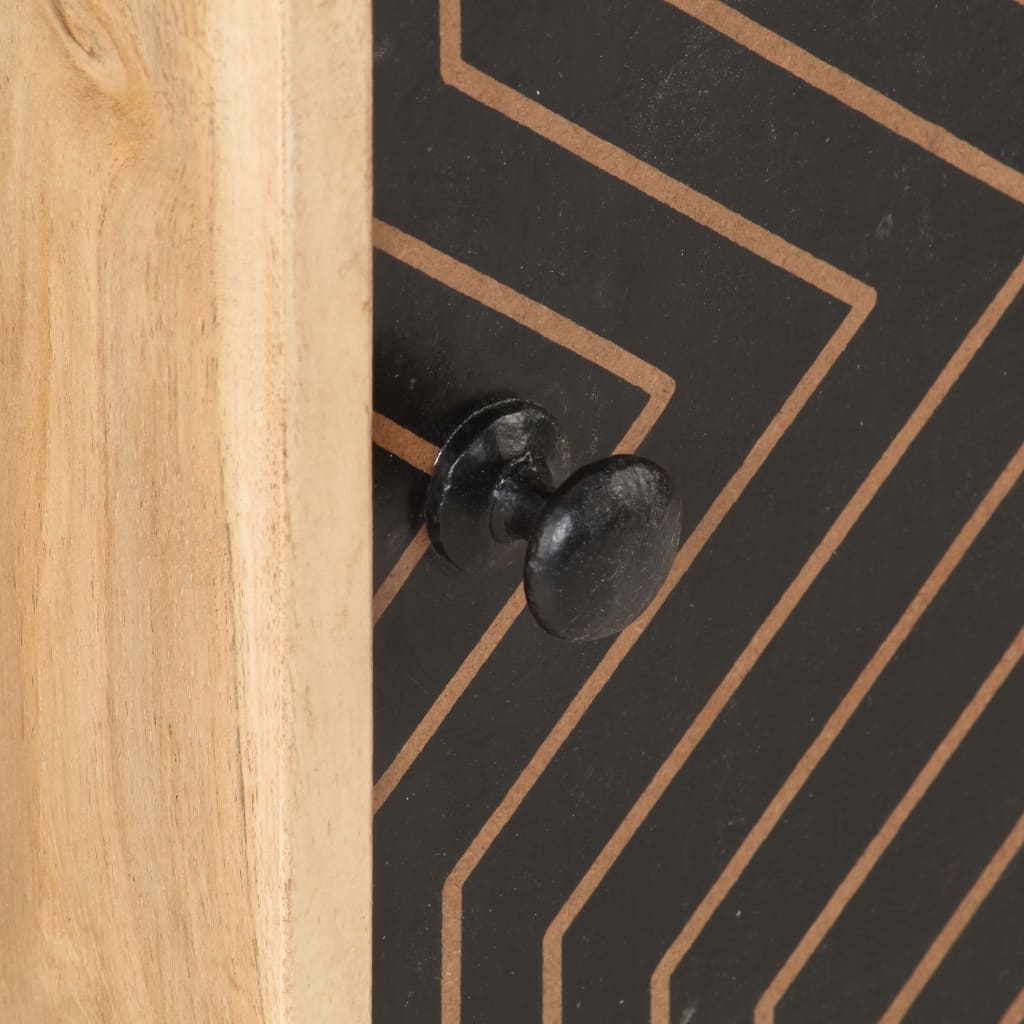 Solid Acacia Wood Bedside Cabinet 40x30x50 cm - Elegant Design