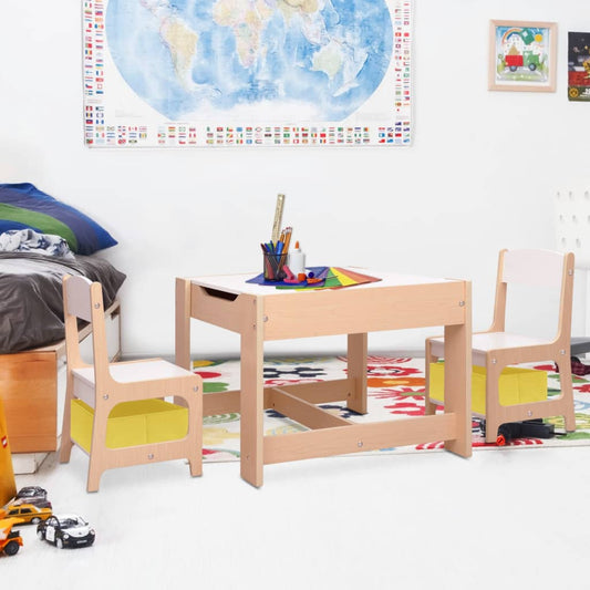 Kids' MDF Table with 2 Chairs Set - Sturdy & Stylish Playtime Essentials