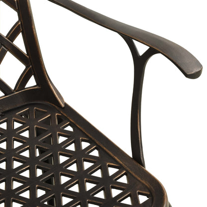 Bronze Cast Aluminium Garden Chairs, Set of 2 - Durable & Stylish