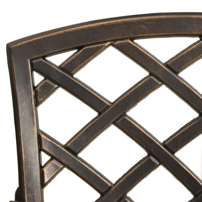 Bronze Cast Aluminium Garden Chairs, Set of 2 - Durable & Stylish