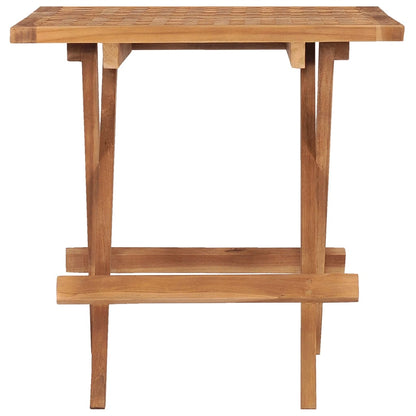 Folding Garden Table 50x50x50 cm Solid Teak Wood