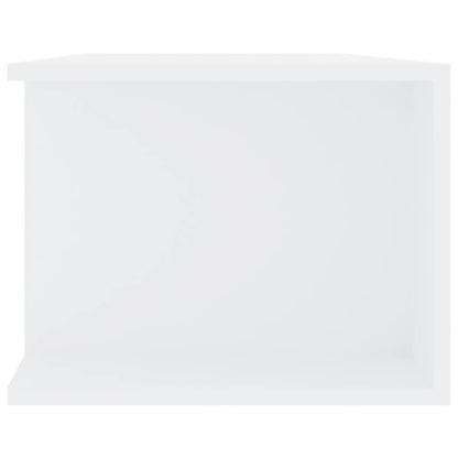 TV Cabinet with LED Lights White 135x39x30 cm