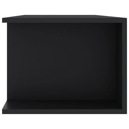 TV Cabinet with LED Lights Black 135x39x30 cm