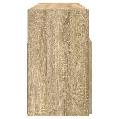 TV Cabinet with LED Lights Sonoma Oak 120x30x50 cm