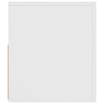 TV Cabinet with LED Lights White 120x35x40 cm