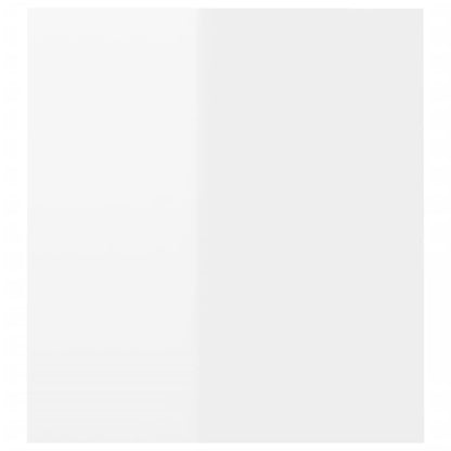 TV Cabinet with LED Lights High Gloss White 120x35x40 cm