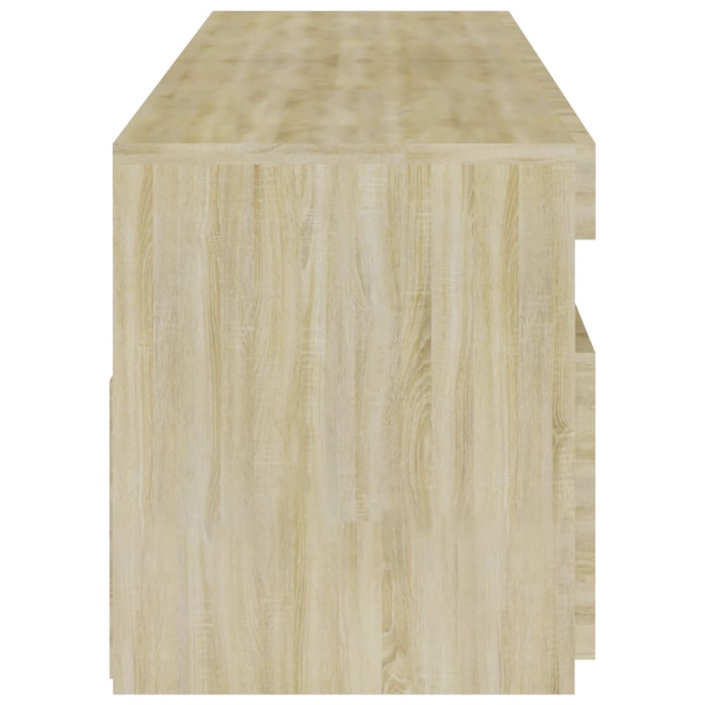 TV Cabinets 2 pcs with LED Lights Sonoma Oak 75x35x40 cm