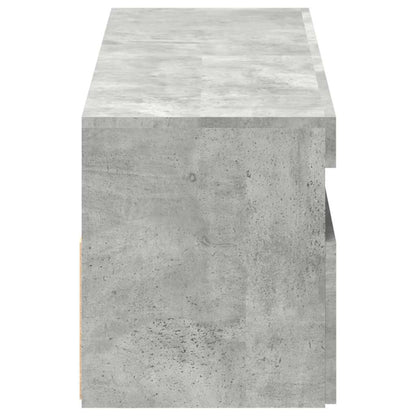 TV Cabinets with LED Lights 2 pcs Concrete Grey 60x35x40 cm