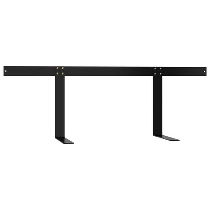 Black Iron Backrest for Pallet Sofa - 110 cm Comfort and Style