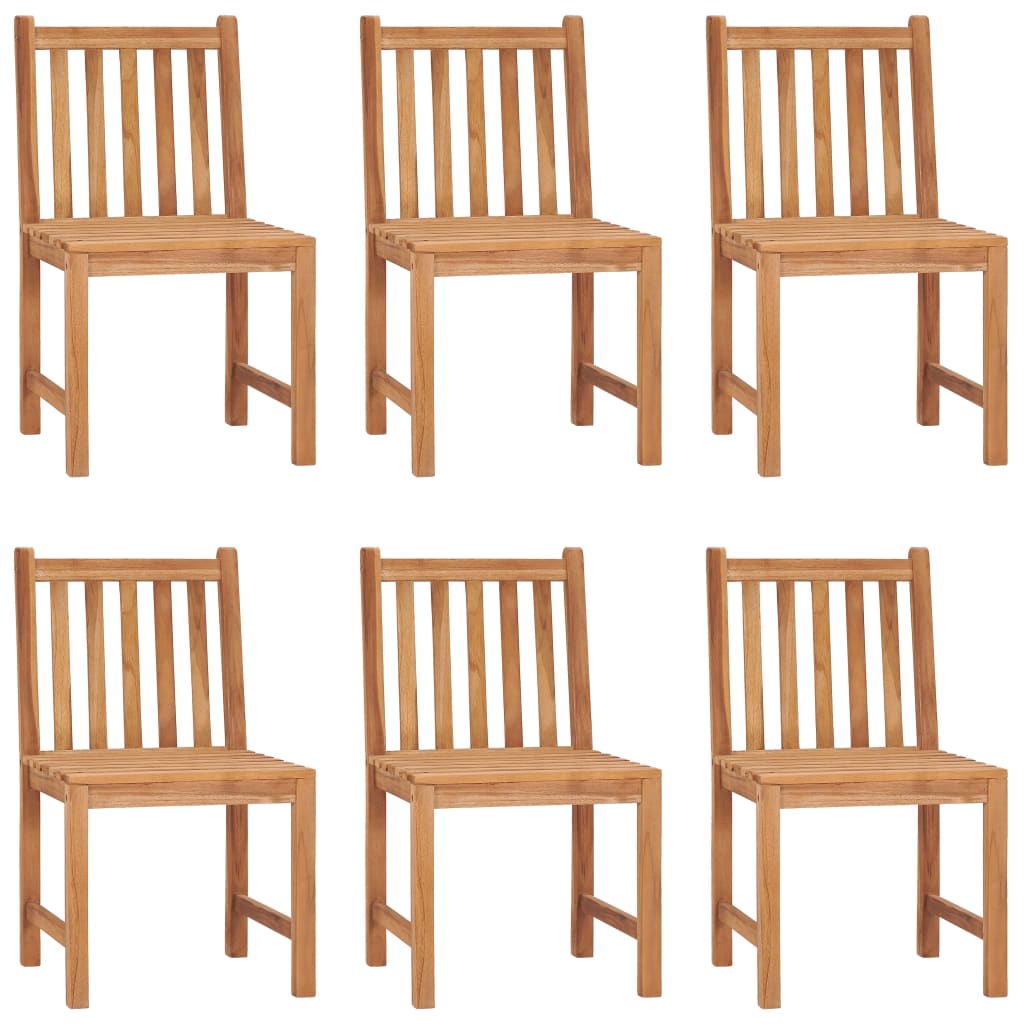 7 Piece Garden Dining Set Solid Teak Wood