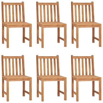 7 Piece Garden Dining Set Solid Teak Wood