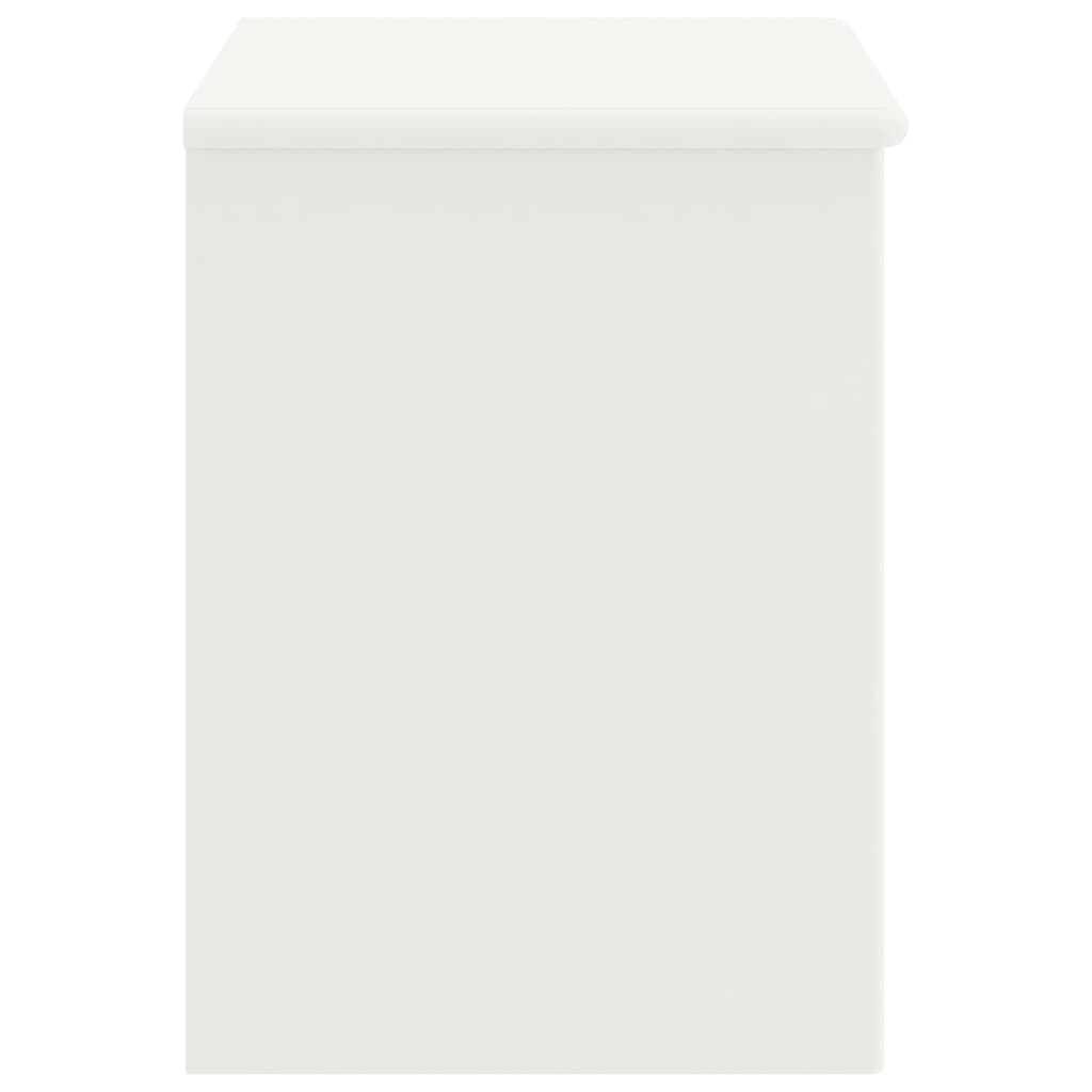 Solid Pinewood Bedside Cabinet - 35x30x40 cm, White Finish