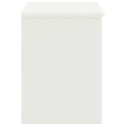 Solid Pinewood Bedside Cabinet - 35x30x40 cm, White Finish