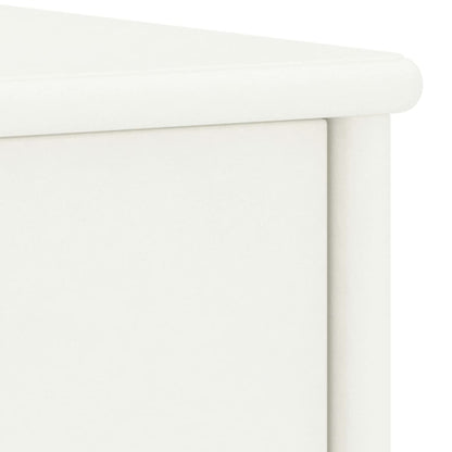 Solid Pinewood Bedside Cabinet - 35x30x40 cm, White Finish