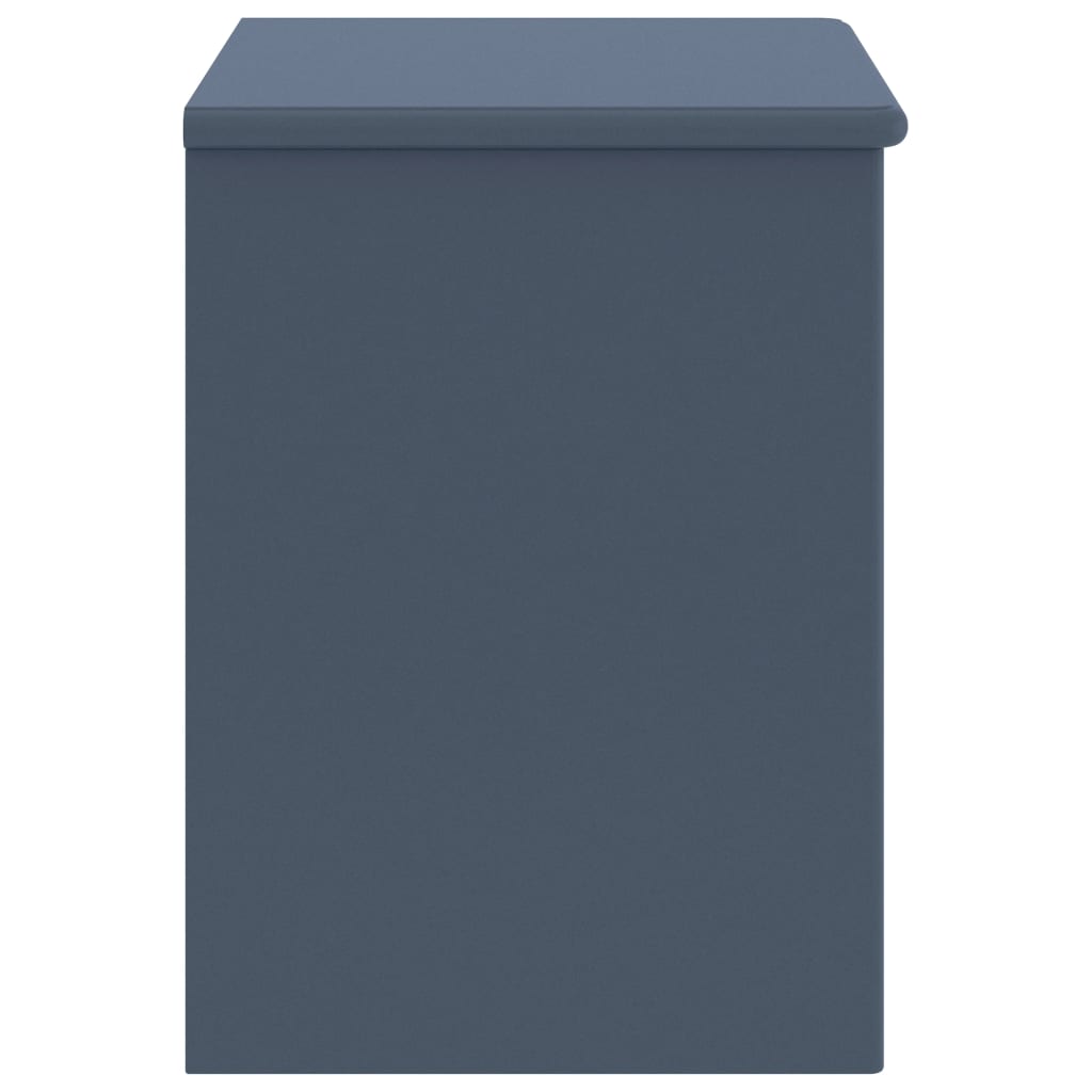 Solid Pinewood Bedside Cabinet, Light Grey - 35x30x40 cm