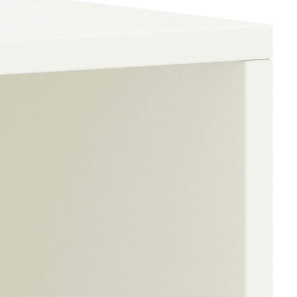 Solid Pinewood Bedside Cabinet, White 35x30x40 cm