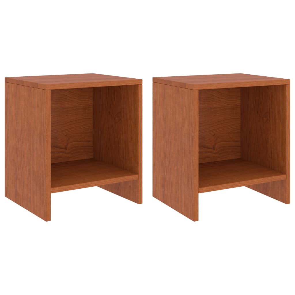 Solid Pinewood Bedside Cabinets, Honey Brown, 2 Pcs, 35x30x40 cm